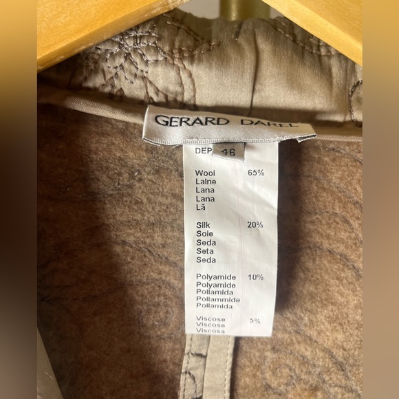 GERARD DAREL NWT SILK EMBROIDERED WOOL VINTAGE JACKET - Picture 6 of 11